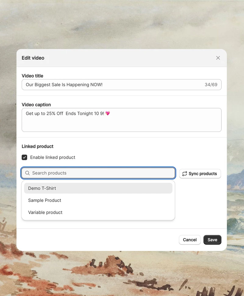 Theme editor controls